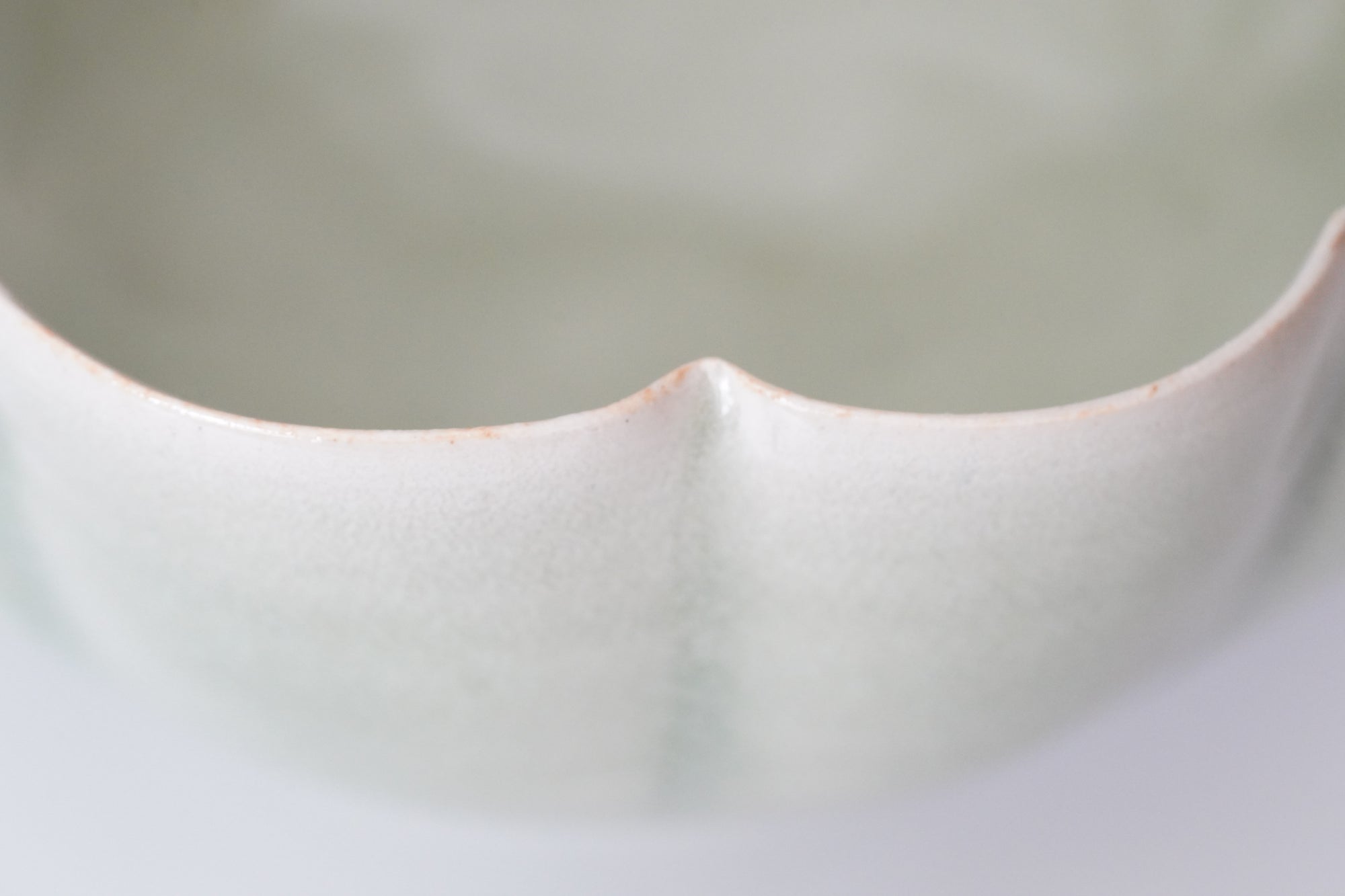 【岡本作礼】翠青唐津輪花鉢