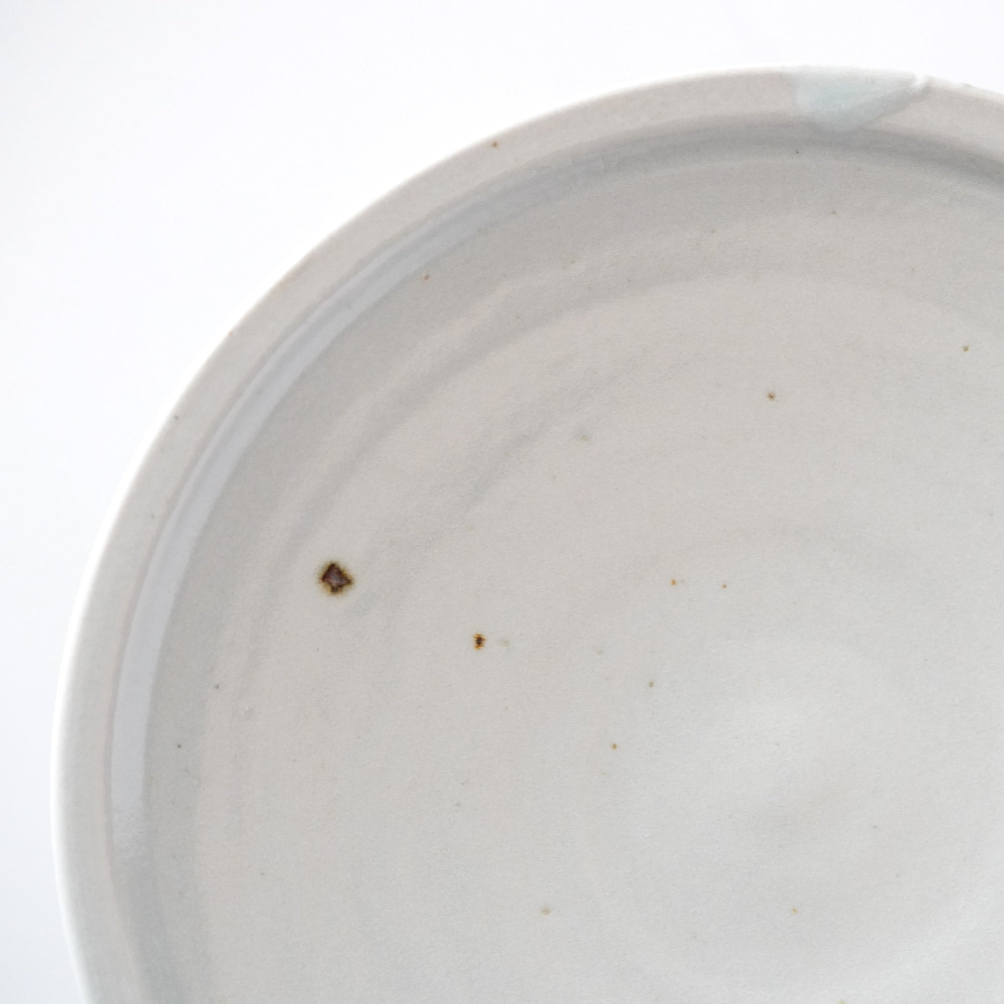 【鈴木大弓】白磁高台皿 18cm