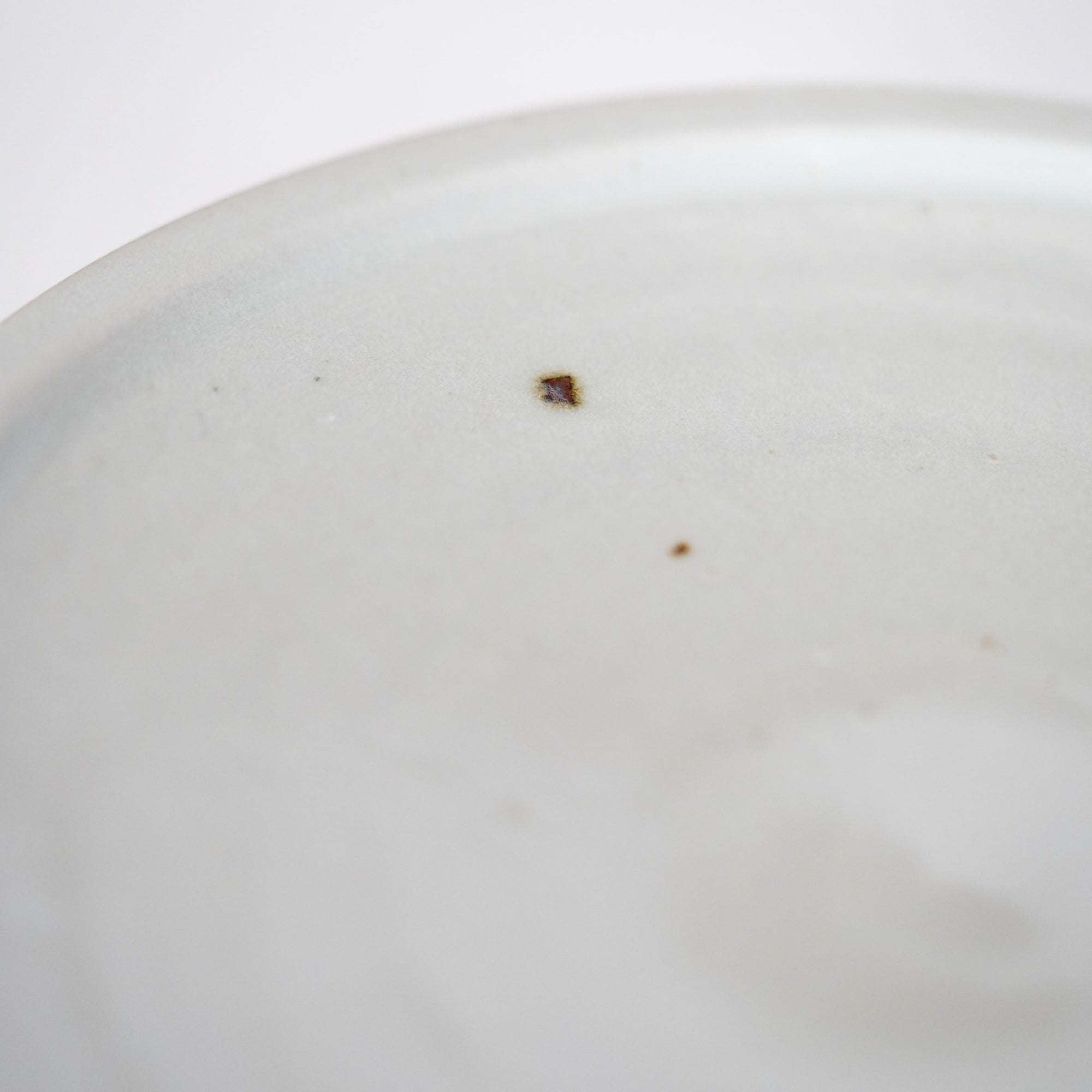 【鈴木大弓】白磁高台皿 18cm