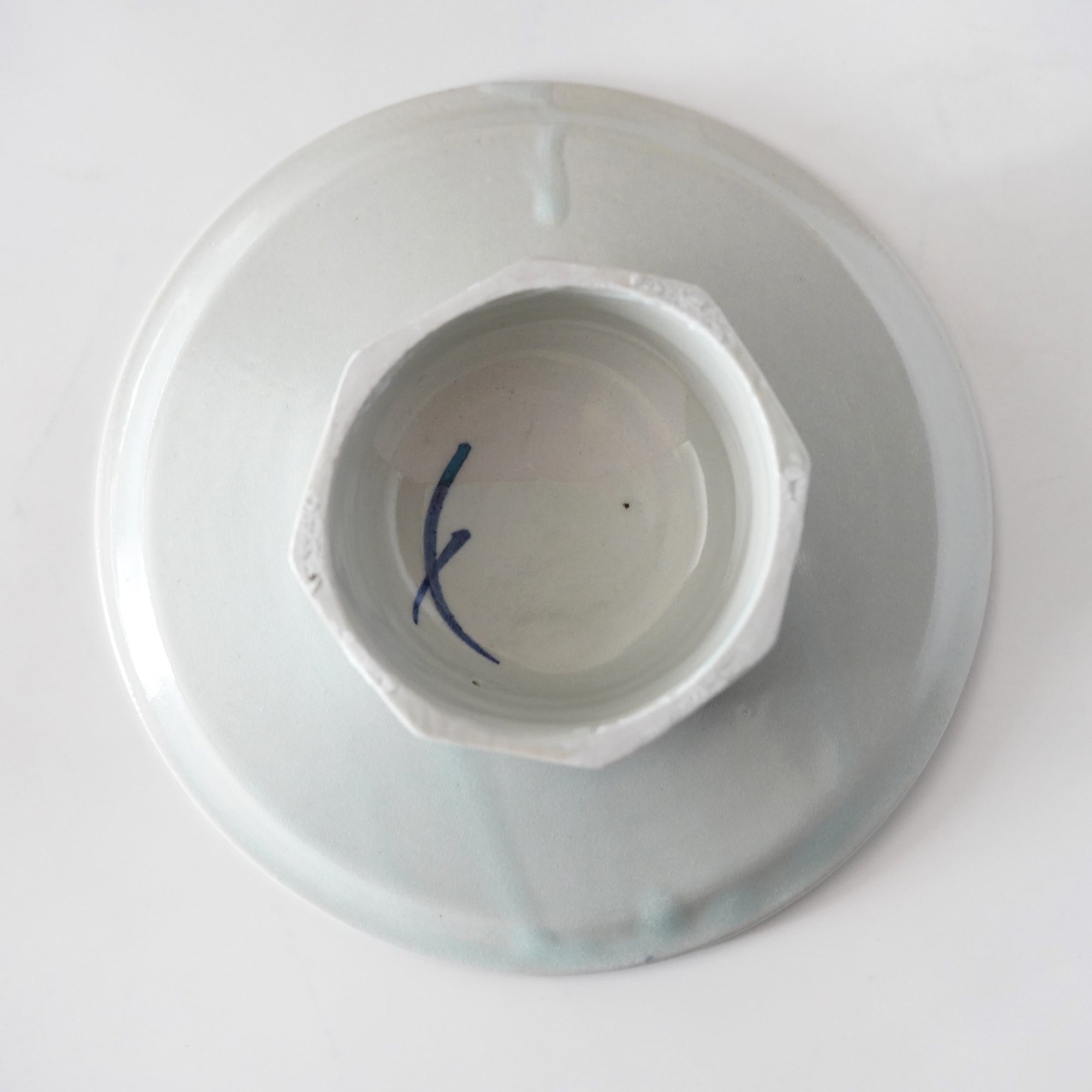 【鈴木大弓】白磁高台皿 18cm