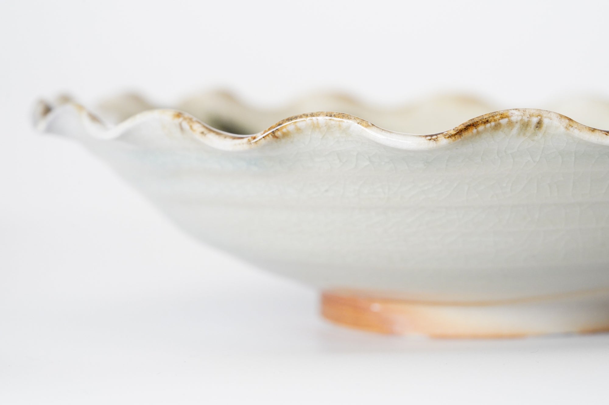 【光藤佐】鉄絵線刻鉢 7寸