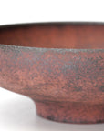 【Eiichi Shibuya】地ノ器 edged bowl small verdigris blue