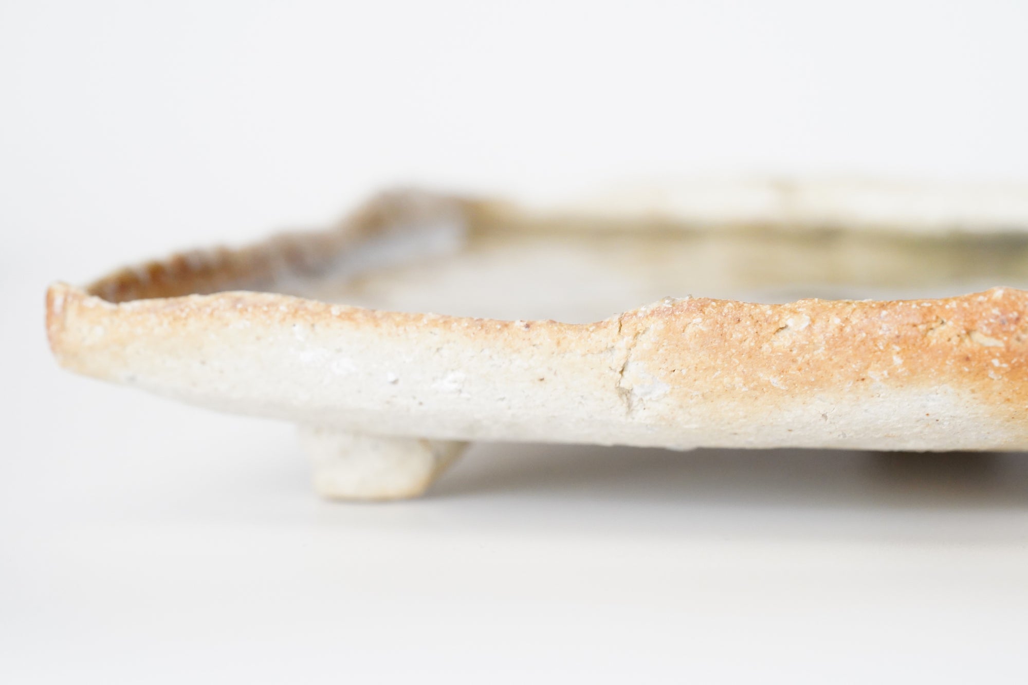 【Hiroyumi Suzuki】Shigaraki shell shaped small plate