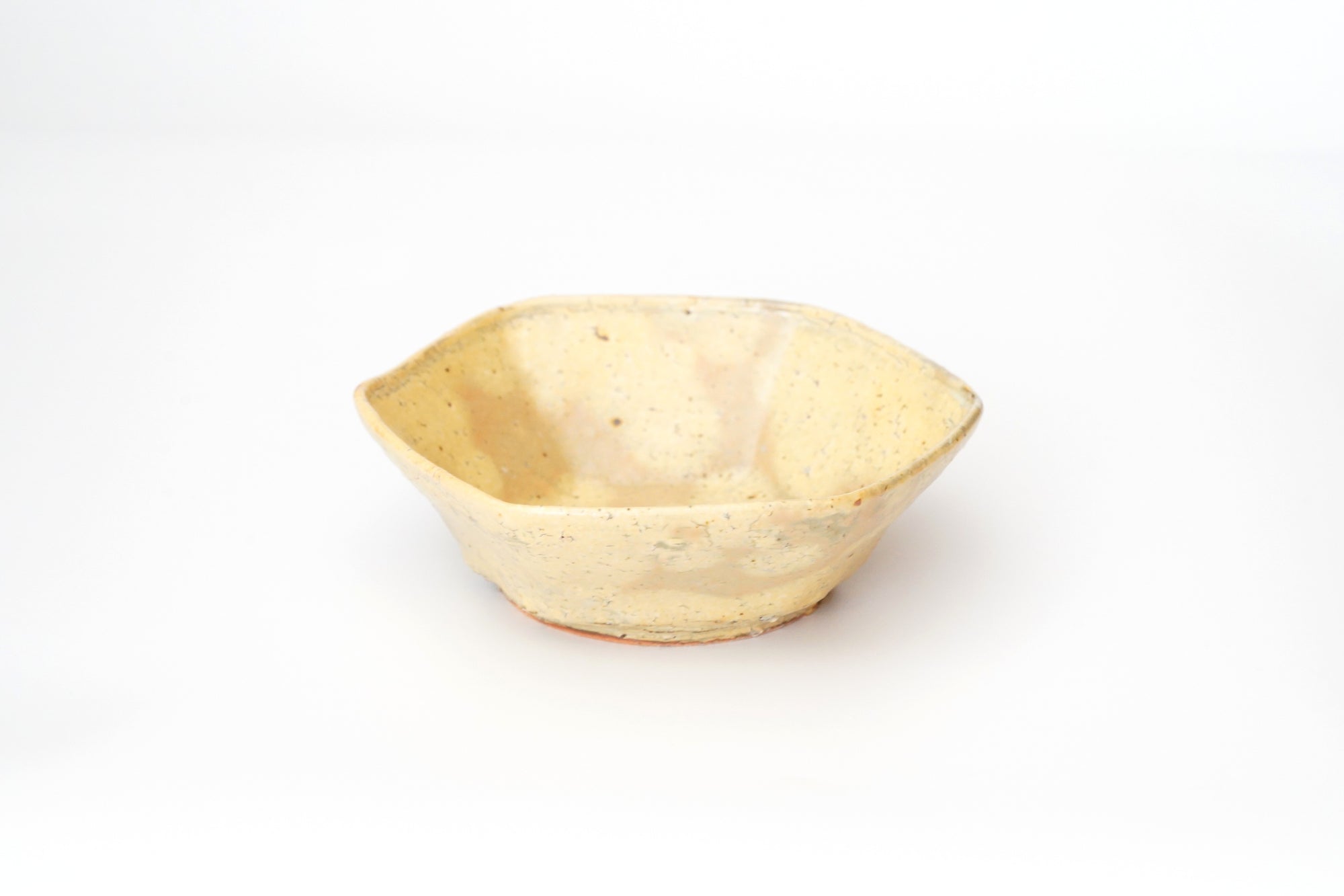 【Kazuhiko Kudo】Green Kohiki octagonal small bowl