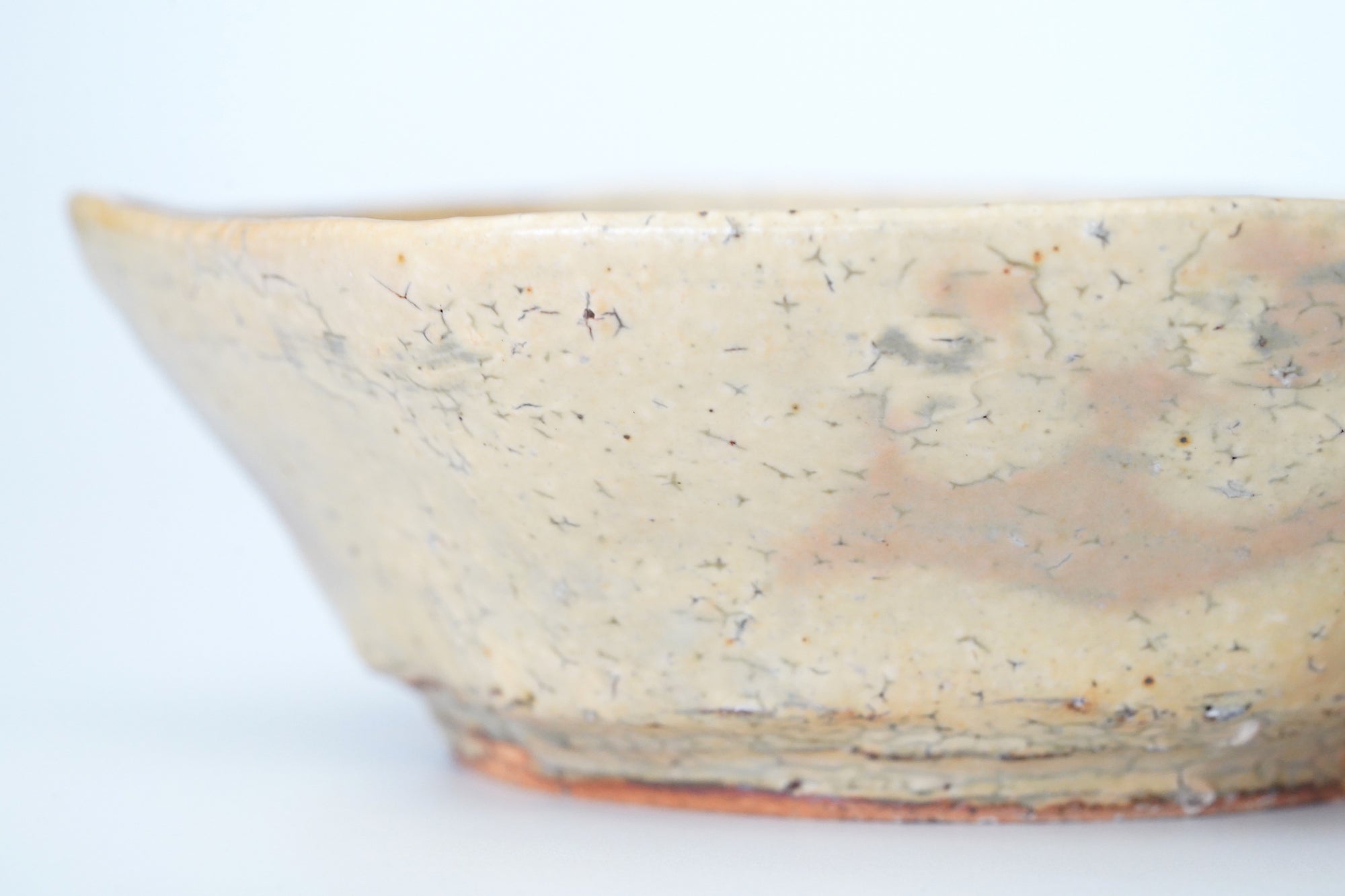 【Kazuhiko Kudo】Green Kohiki octagonal small bowl