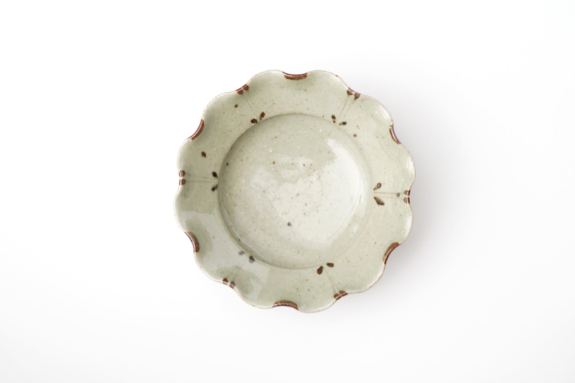 【岡本修一】絵唐津輪花小鉢