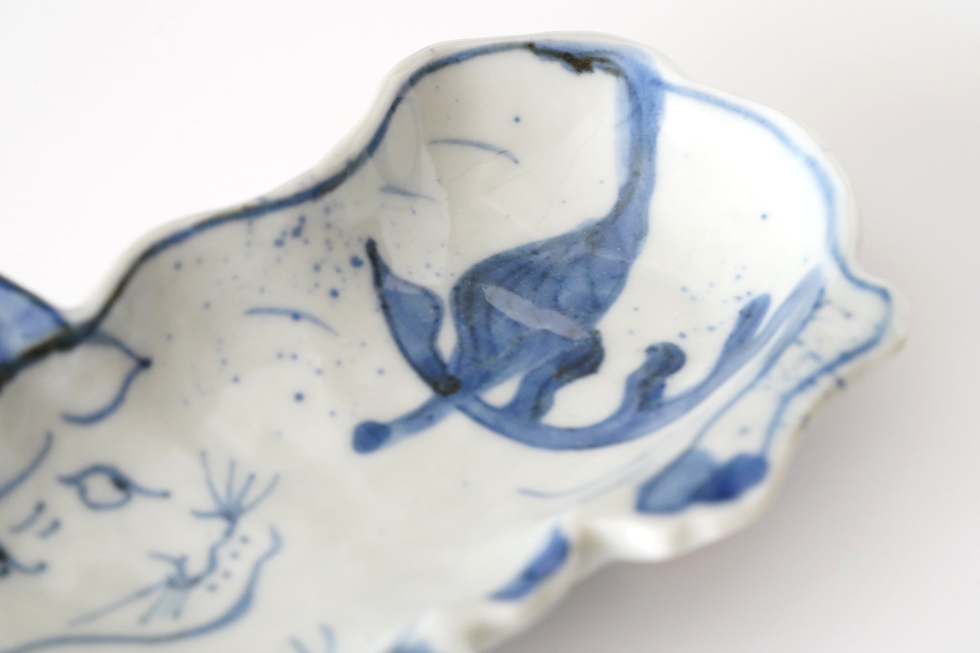 【新道工房】染付牛形向付