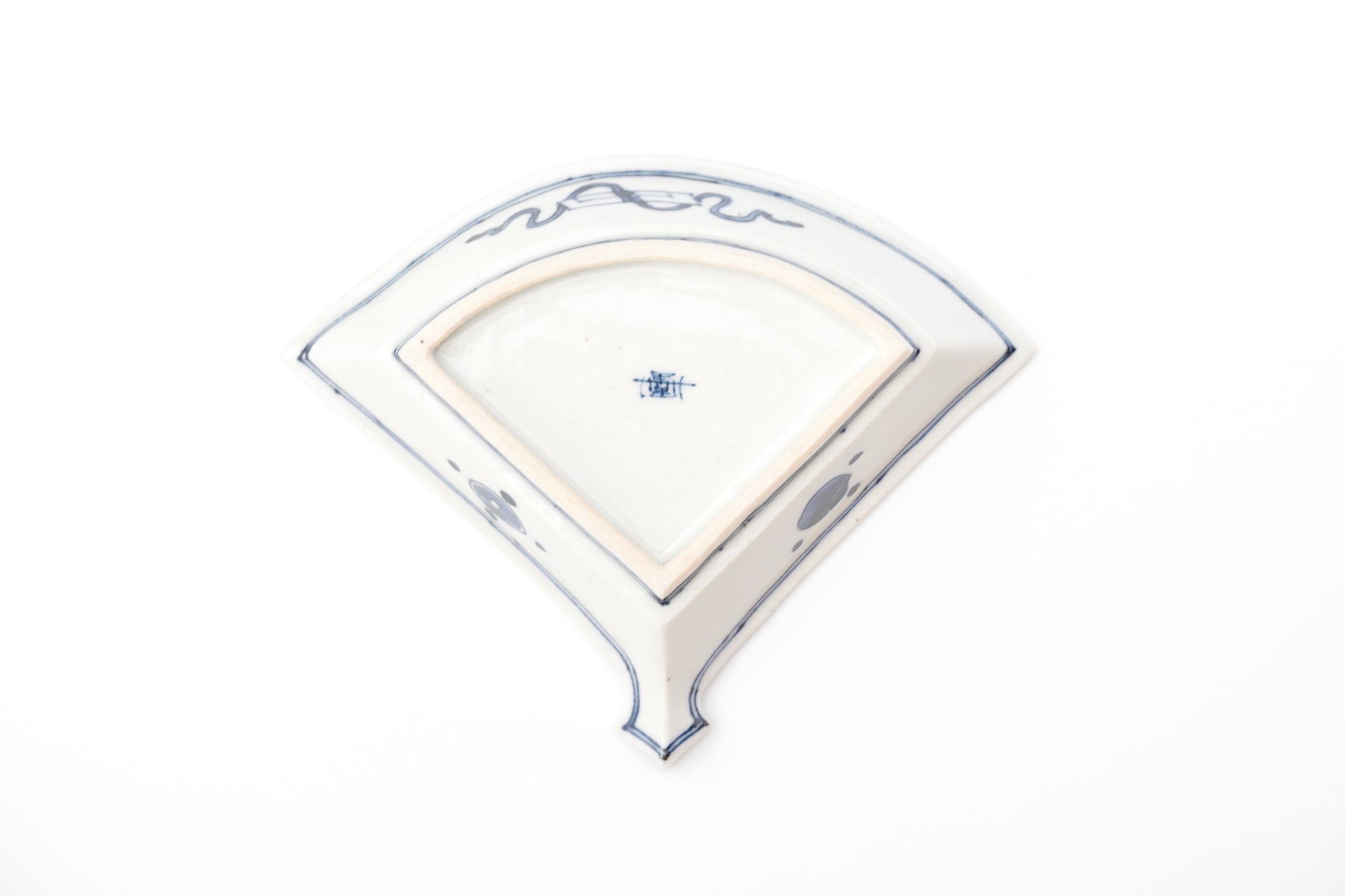 【加藤幸治】色絵扇面牡丹文皿