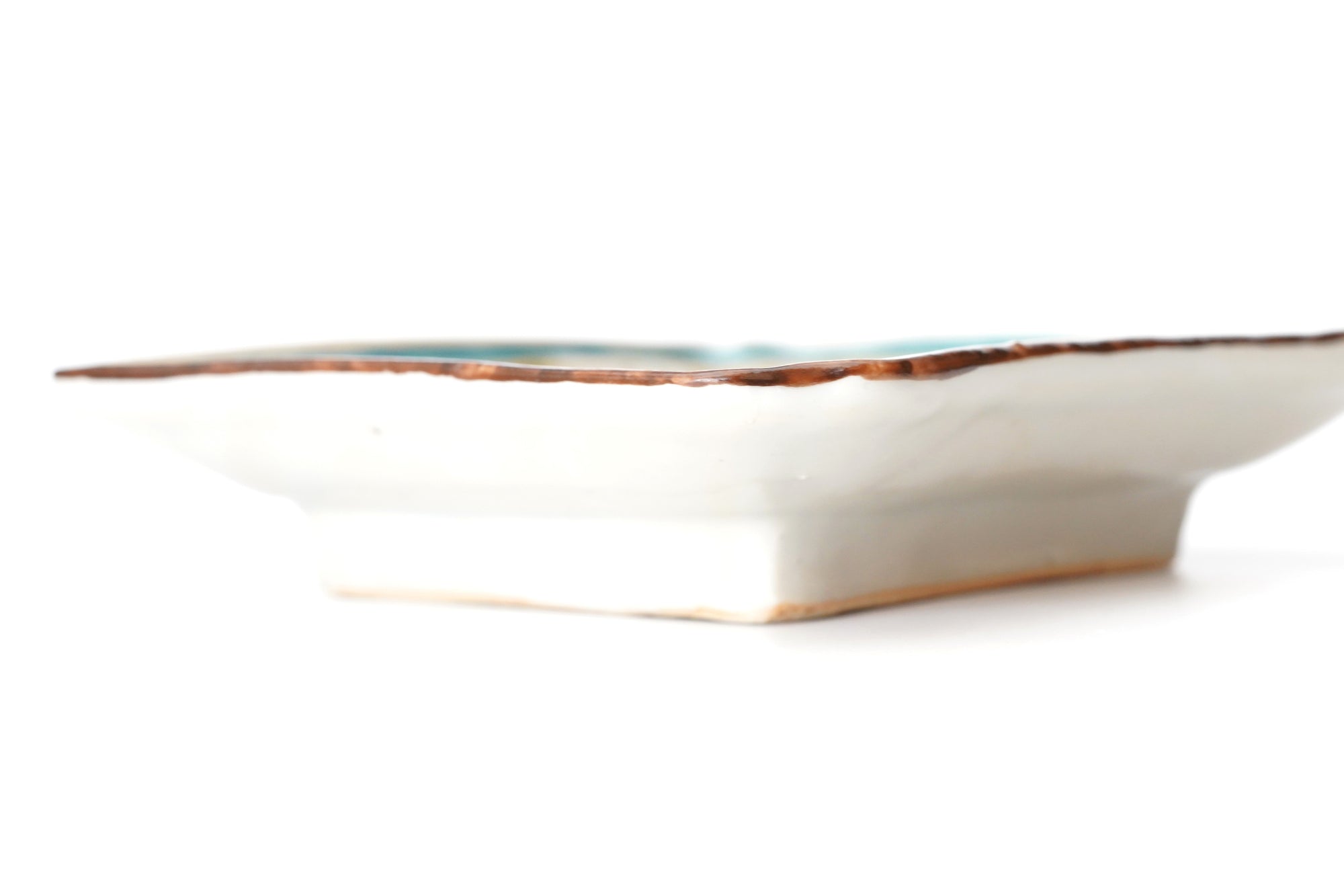 【廣野俊彦】古九谷色絵柳燕文四方皿