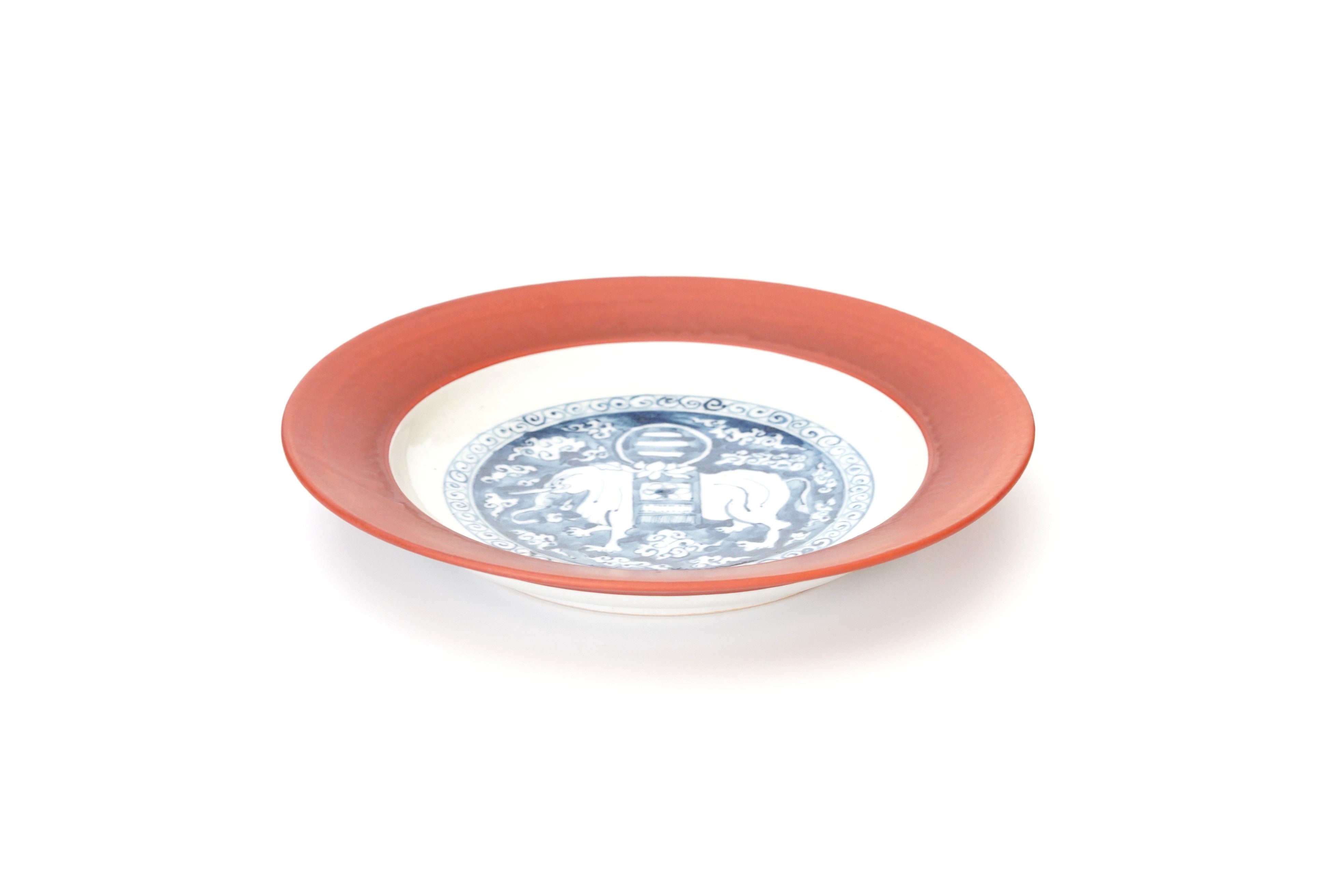 NO97 染付け　皿　呉須絵　切込焼 NO97 染付け 皿 呉須絵 切込焼 NO97 染付け 皿 呉須絵 切込焼