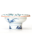5-inch plate with ink-filled treasures and flowers and birds pattern