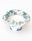 5-inch plate with ink-filled treasures and flowers and birds pattern