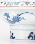 5-inch plate with ink-filled treasures and flowers and birds pattern