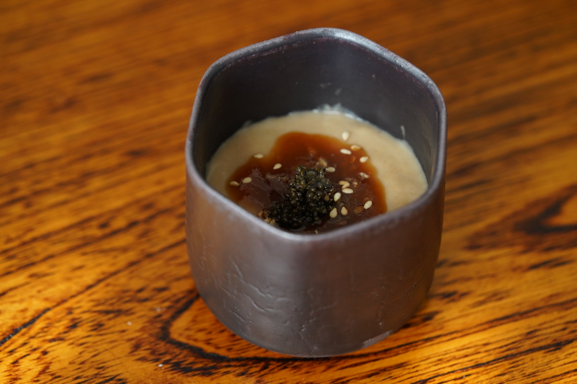 【Rui Mitoh】Ao-Karatsu round flower-shaped small plate
