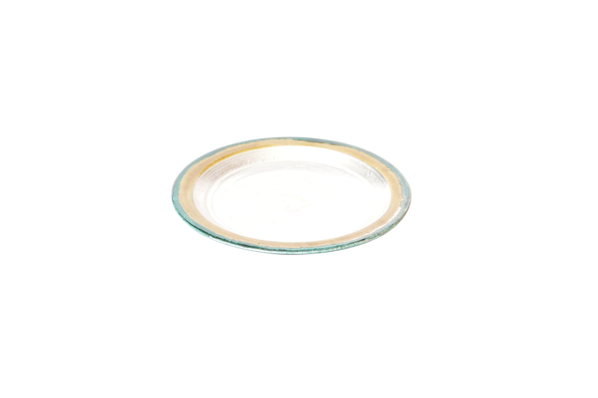【伊勢崎紳】銀彩小皿 13.5cm