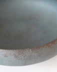 【Eiichi Shibuya】地ノ器 edged bowl small verdigris blue