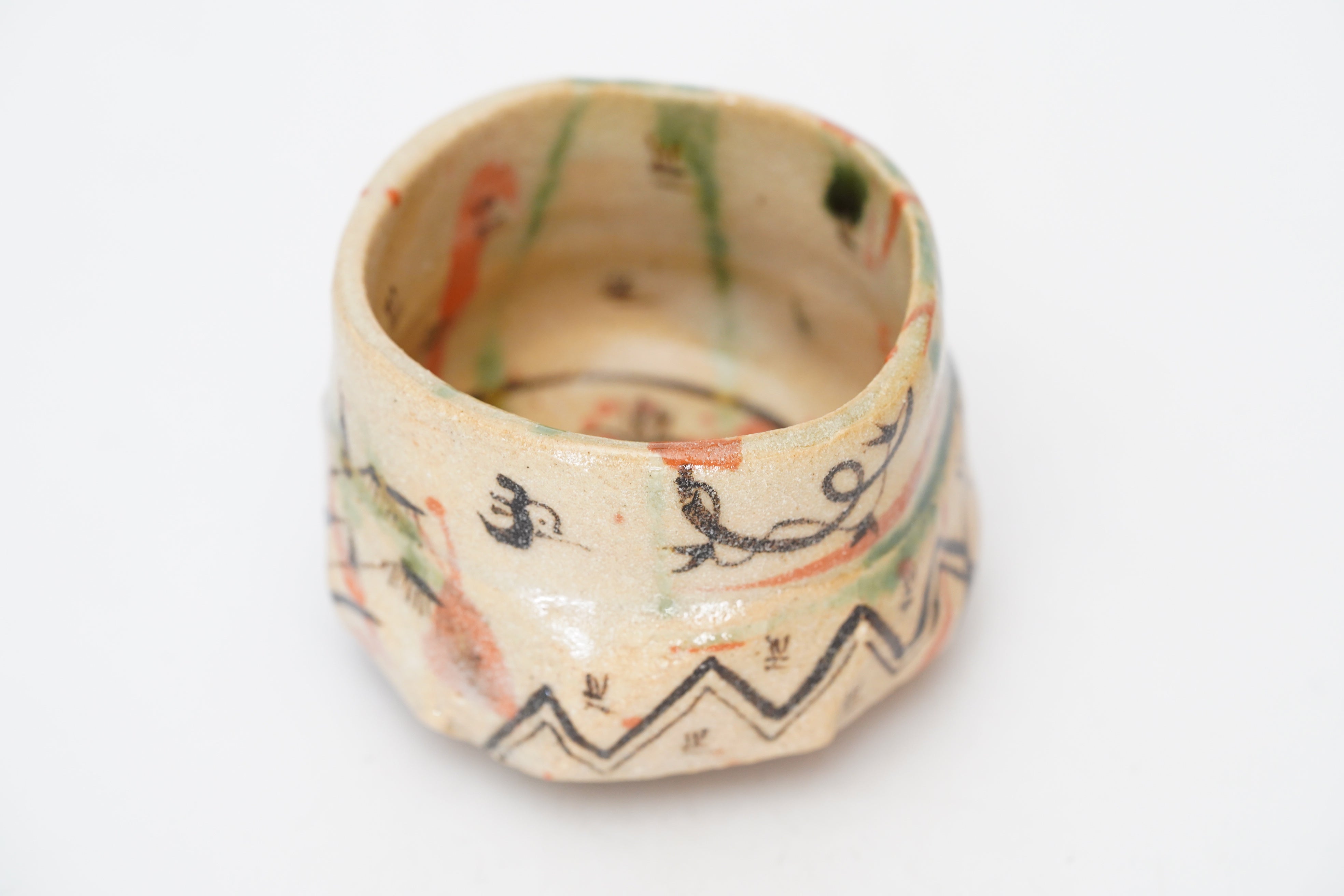 澤克典】弥七田織部ぐい呑 – うつわ御結