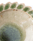 【Shuichi Okamoto】Ao-Karatsu flower designed small plate