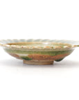 【Shuichi Okamoto】Ao-Karatsu flower designed small plate