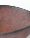 【渋谷英一】地ノ器楕円鉢 朱