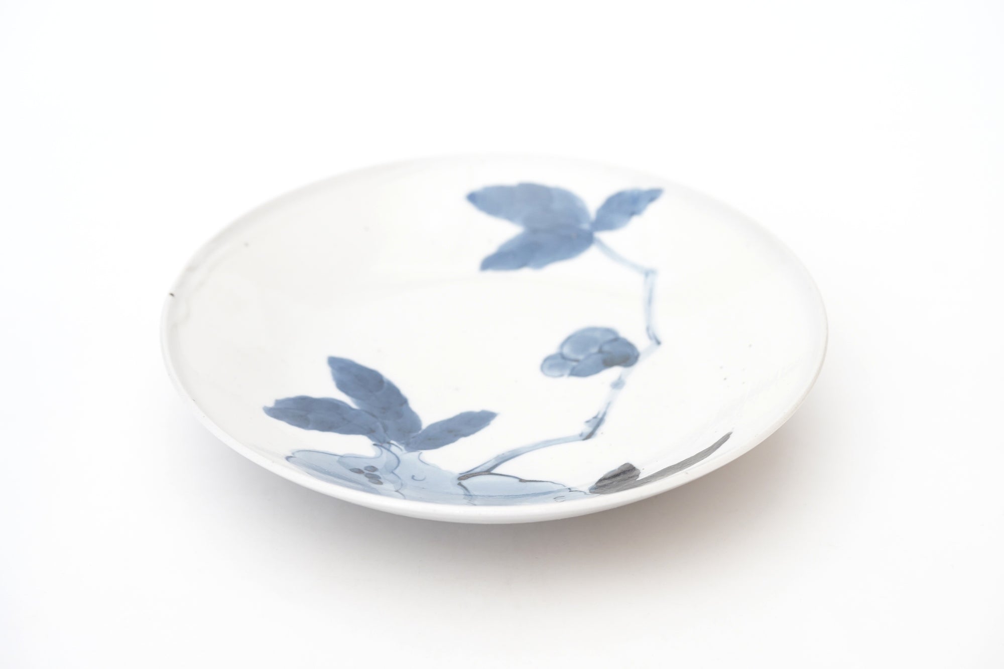 【文祥窯】染付ザクロ20㎝丸皿