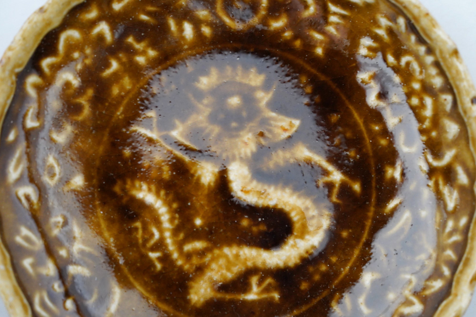 织部龙 4 英寸盘子