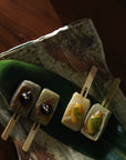 【Manabu Atarashi】ash glazed rectangle plate
