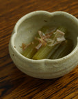 【Kazuhiko Kudo】White birch white Japanese quince mini bowl