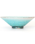 turquoise shallow bowl