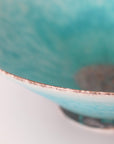 turquoise shallow bowl