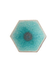 turquoise small hexagonal plate
