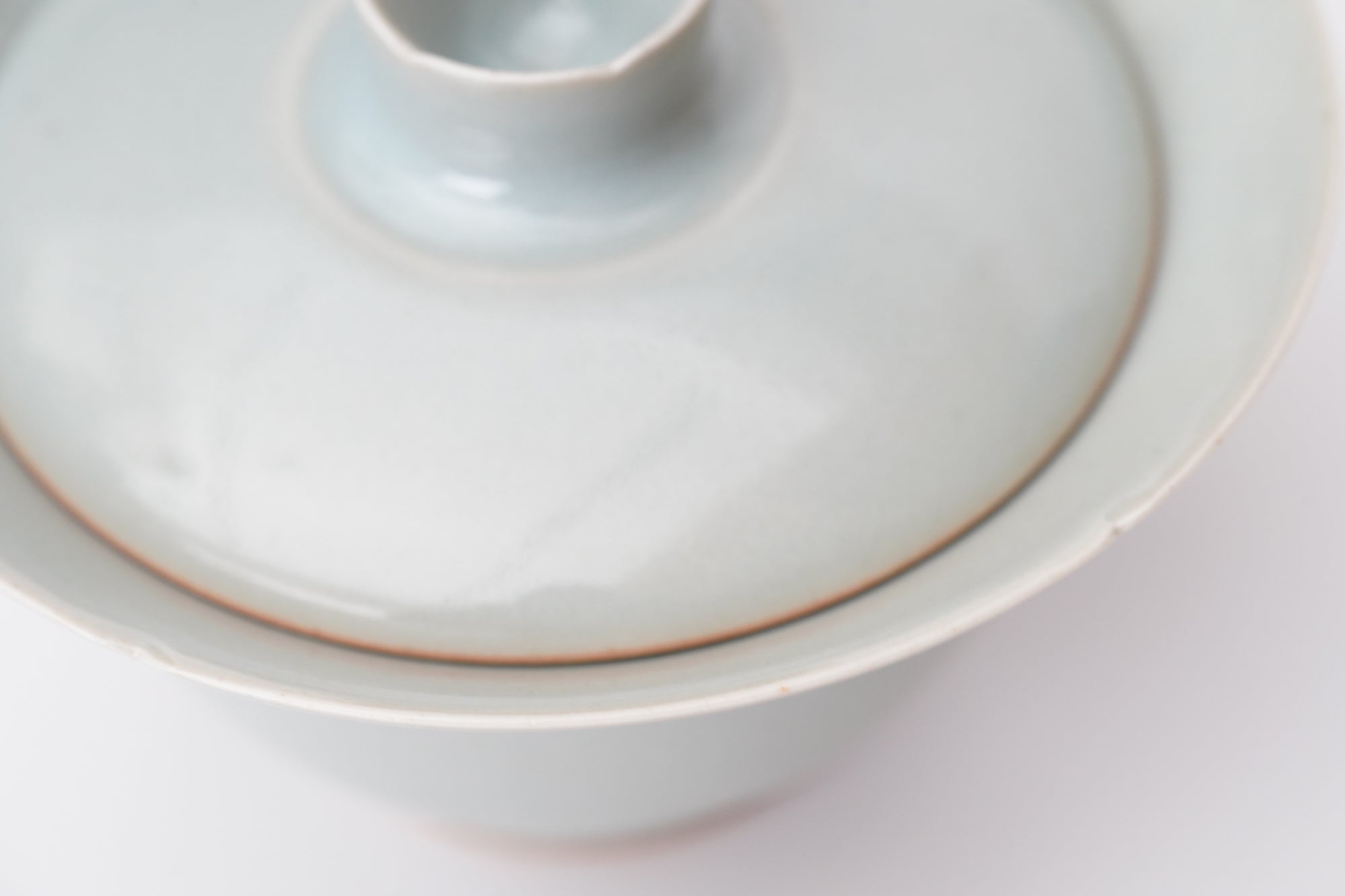 【木山卓】粉青瓷脊花盖碗