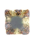 【蓮善隆】鉄流灰釉角小皿