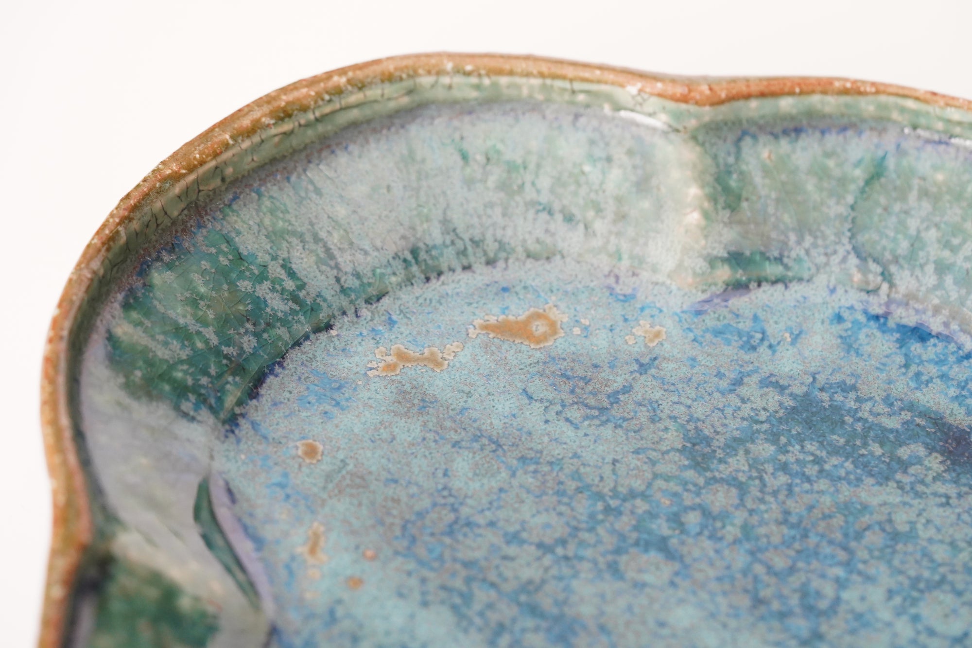 【Kazuhiko Kudo】Yellow Kohiki flat katakuchi small bowl