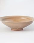【Yukiko Saito】Pale brown glazed plate