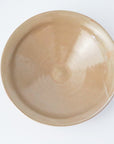 【Yukiko Saito】Pale brown glazed plate