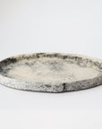 梶原妙子:粉打椭圆形盘子20× 12cm