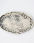 梶原妙子:粉打椭圆形盘子20× 12cm
