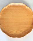【Aizawa wood crafts】KITO Zelkova flower shaped tray