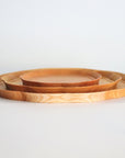 【Aizawa wood crafts】KITO Zelkova flower shaped tray