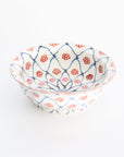 Some-Nishiki plum and mesh patterned small bowl