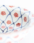 Some-Nishiki plum and mesh patterned small bowl