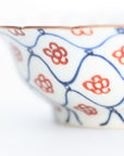 Some-Nishiki plum and mesh patterned small bowl
