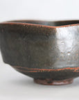 【Tasuku Mitsufuji】Black glazed squared bowl 5sunPlace of production:Hyogo prefecture Size: