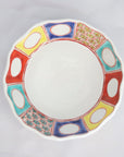 colored circle patterned round flower-shaped Mukou-zuke