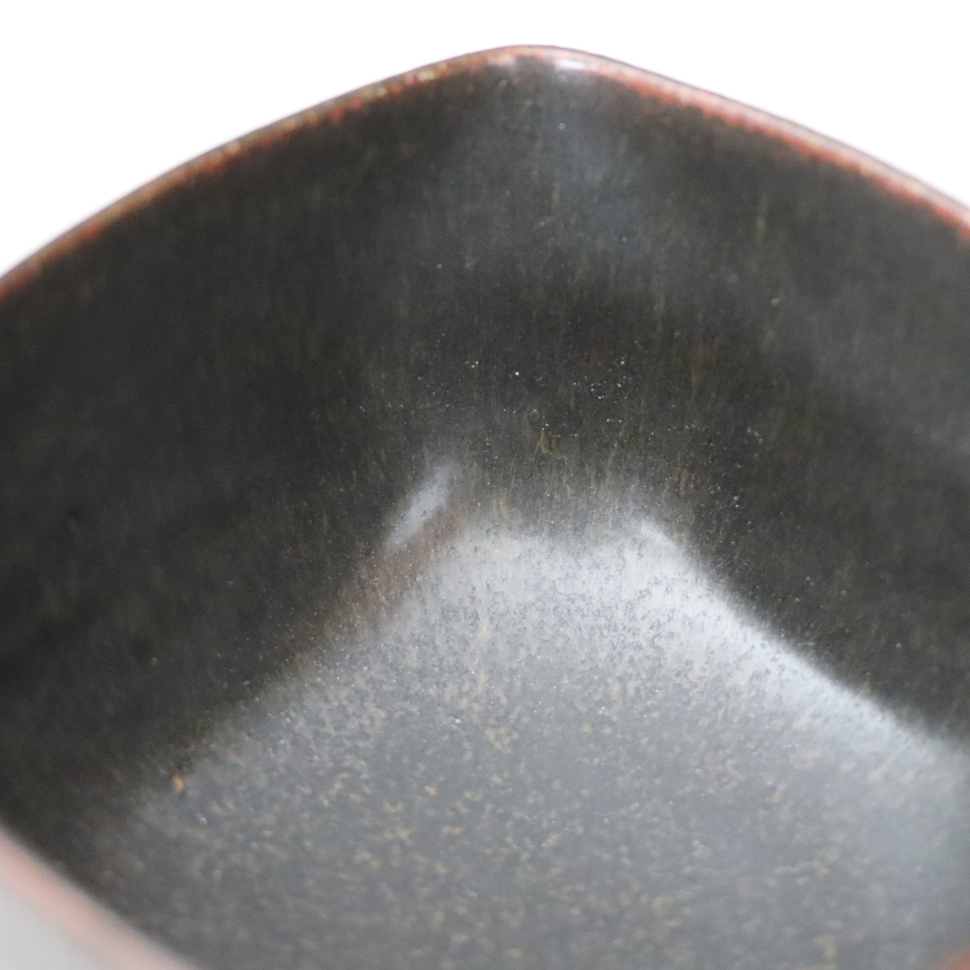 【光藤佐】黑釉四方钵5寸