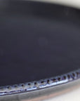 【Aki Matsuo】blue glazed 7sun plate