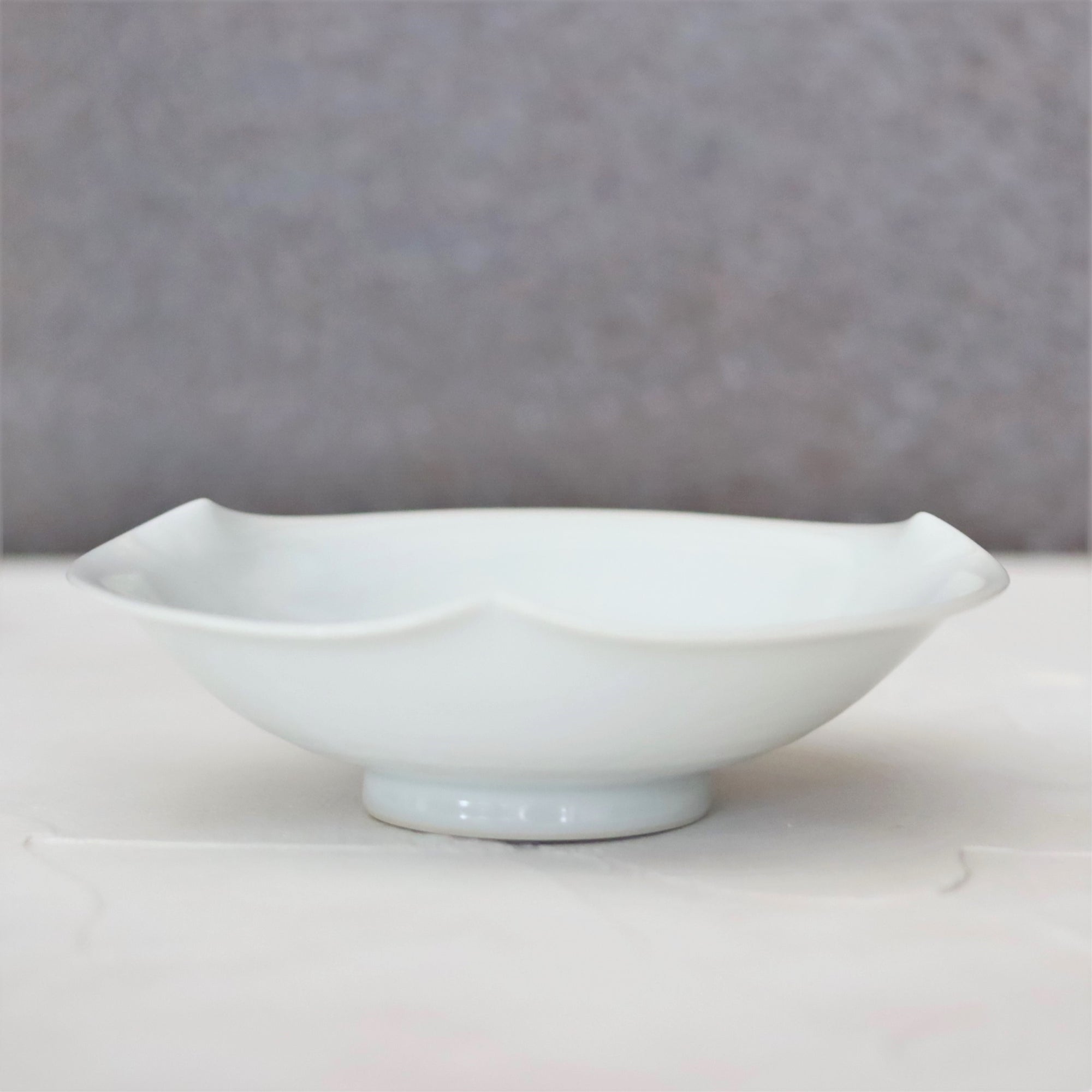 【河合正光】白瓷轮花小钵