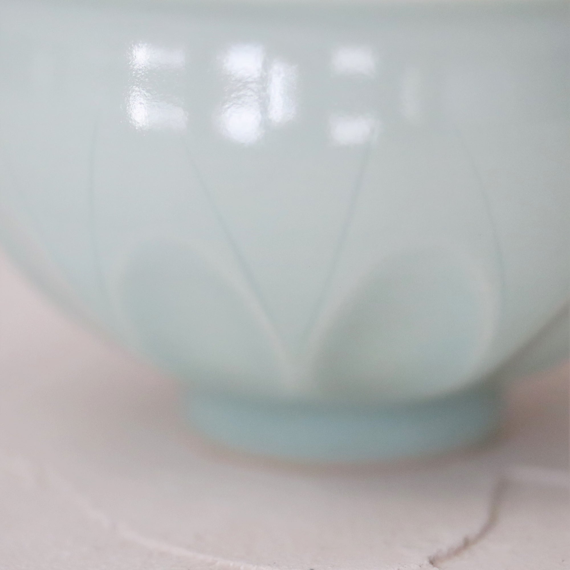 【Masamitsu Kawai】celadon porcelain barrel shaped bowl