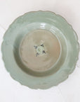 blue porcelain Mukou-zuke with rim Kyo-gen Hakama